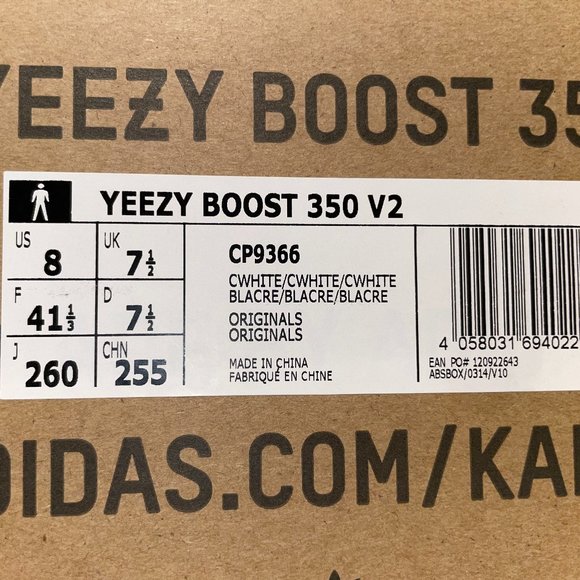Authentic YEEZY BOOST 350 V2 "Triple White" - Picture 2 of 2